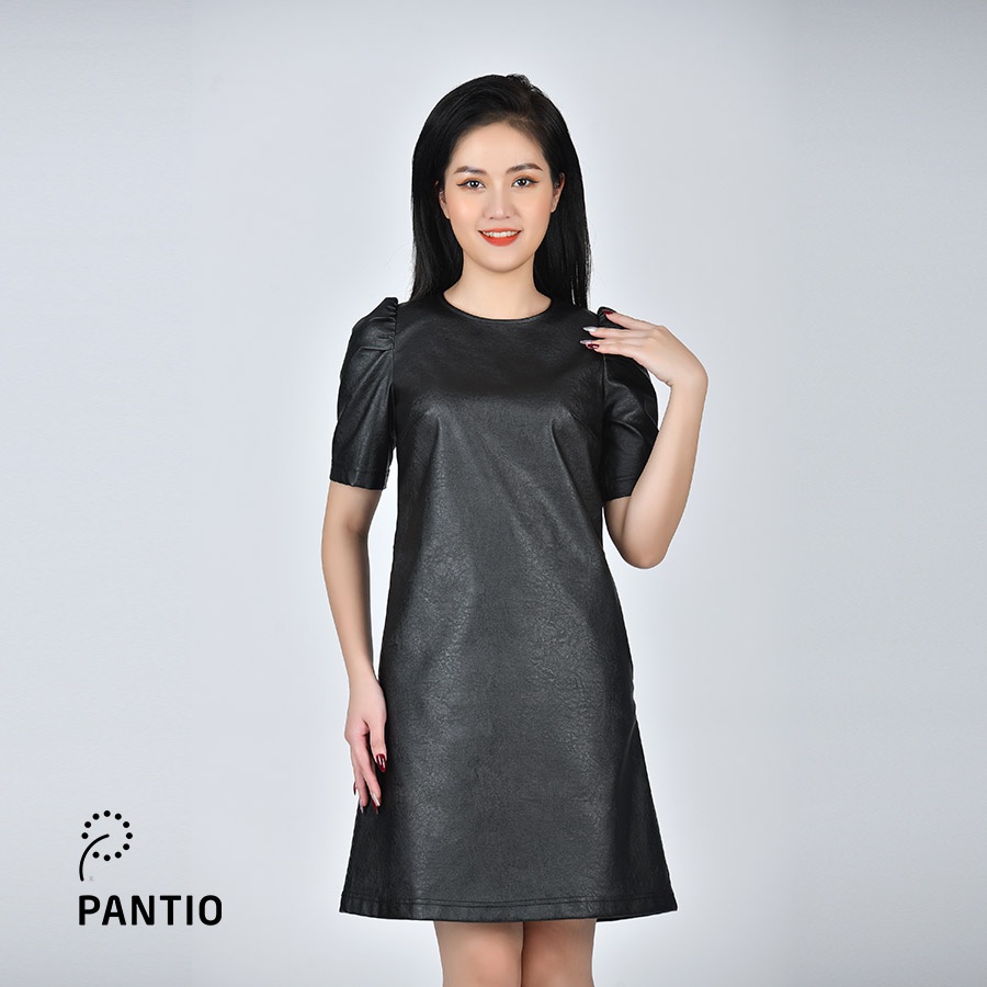 Đầm dạo phố chất liệu da dáng chữ A  FDP52699- PANTIO