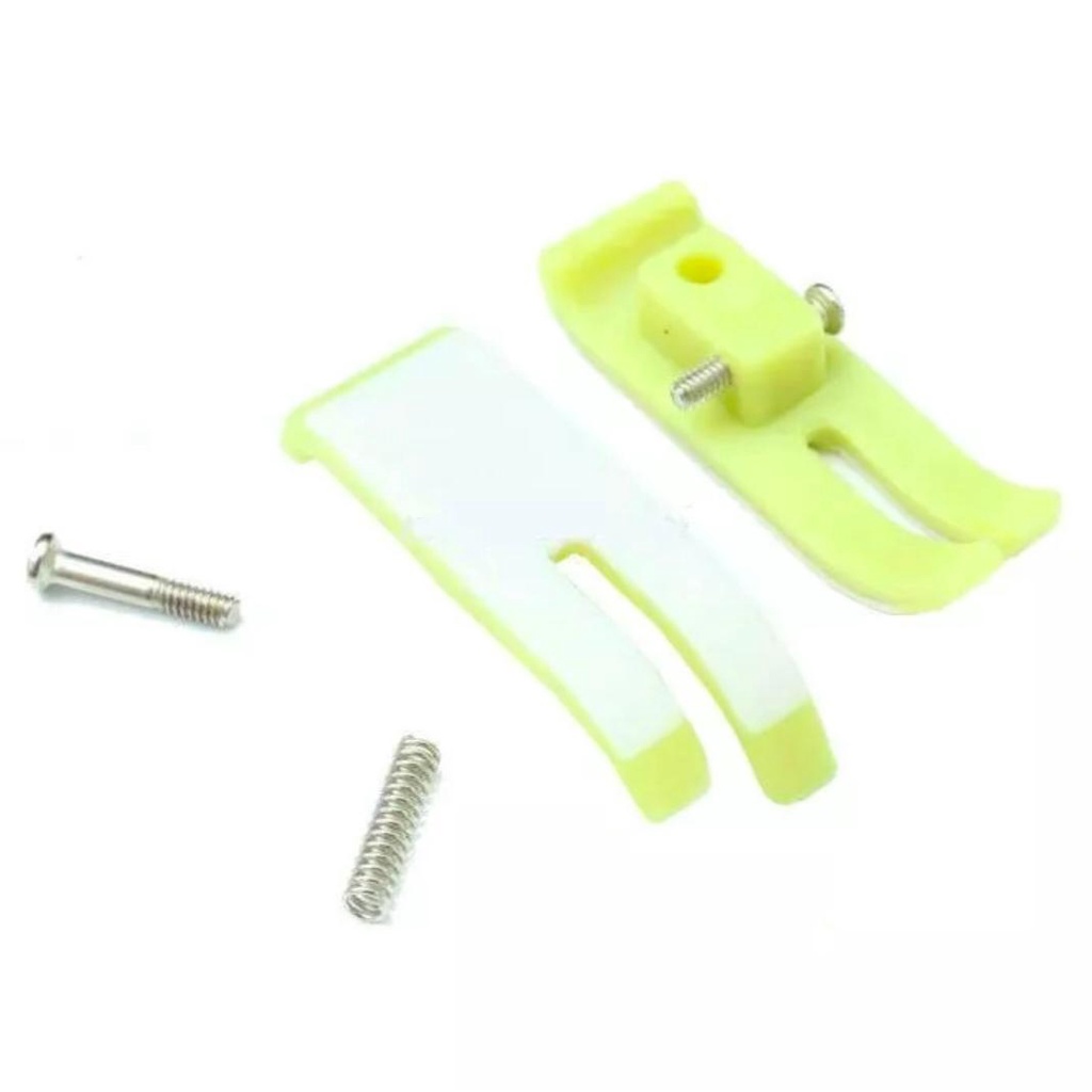 Combo 100 cái Đế chân vịt nhựa 2 da MT 18 Đế dày 0.8ly, 1.0ly, đế xanh,đế trắng dùng cho máy may 1 kim công nghiệp