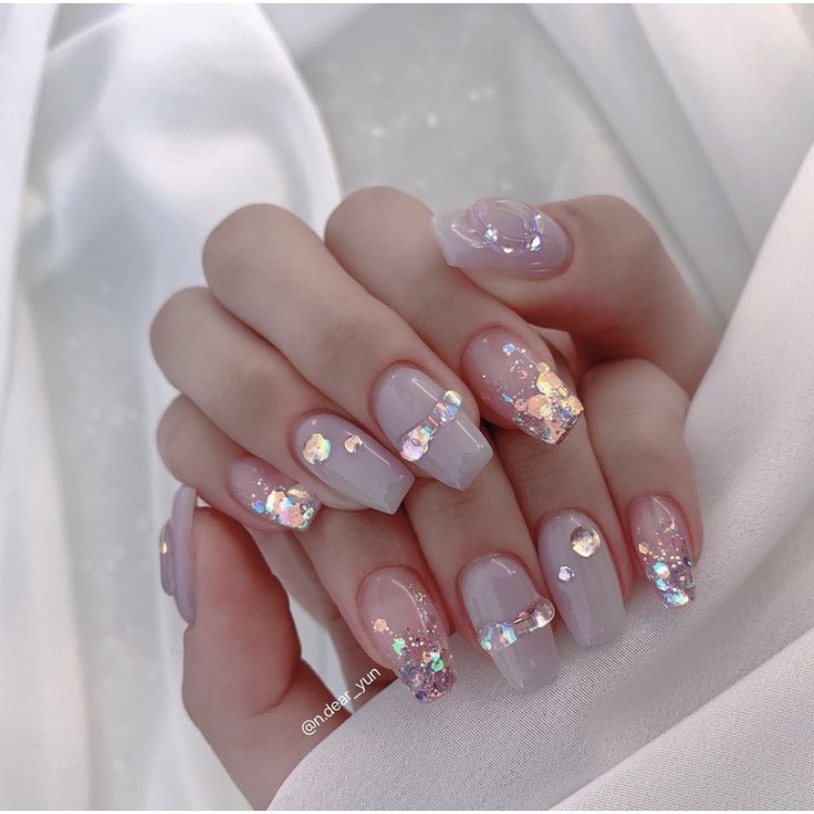 Set 6 Hũ Nhũ Kim Tuyến Vảy Cá Trang Trí Móng ANGELICA S6NVC