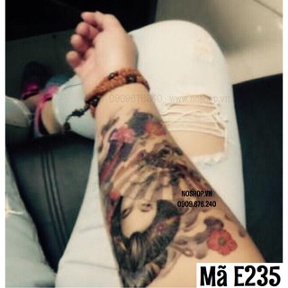 Hình Xăm Dán Cô Gái - Mã E235