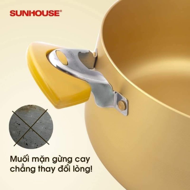 BỘ 3 NỒI SUNHOUSE VÀNG..