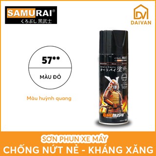 Chai sơn Samurai 57** Màu đỏ huỳnh quang