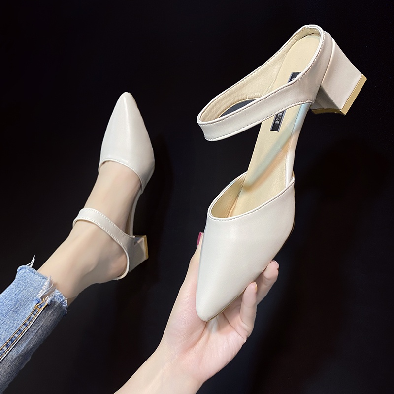 Dép Cao Gót Mũi Nhọn Size Lớn Thời Trang Dành Cho Nữ