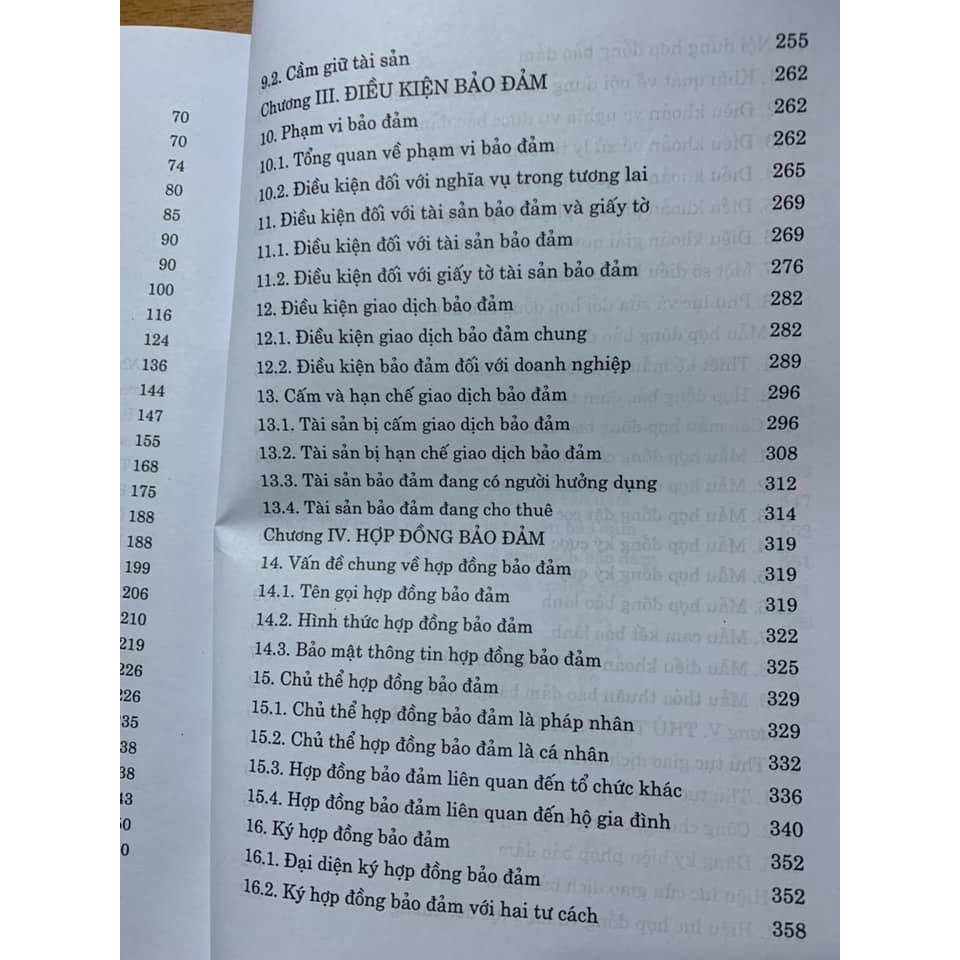 Sách - Chín biện pháp bảo đảm nghĩa vụ hợp đồng