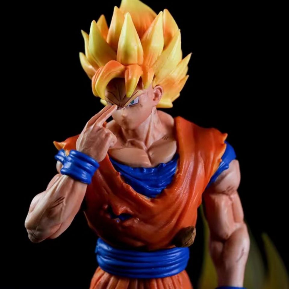 Mô Hình Nhân Vật Super Competition LS Monkey King gk Super Three Saiyan Ba Đầu Phát Sáng Độc Đáo