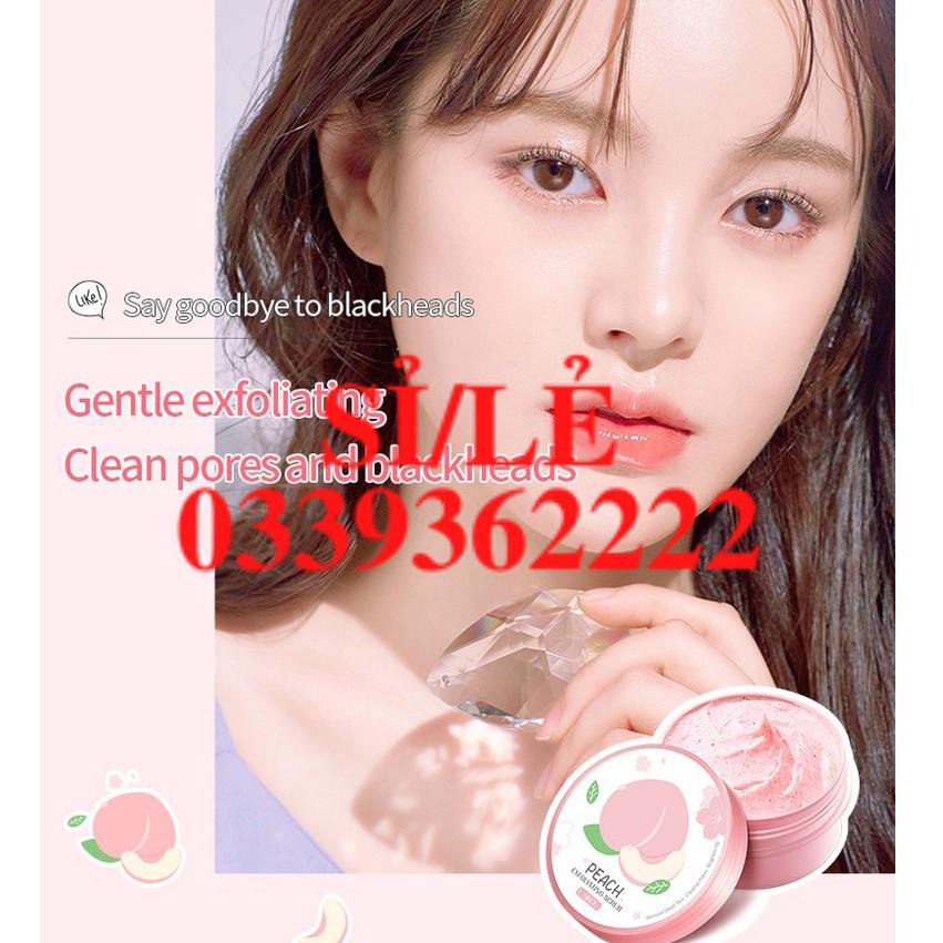 [ CHÍNH HÃNG ] Tẩy da chết đào dành cho mặt Peach Exfoliating Scrub Laikou 90G Sena Beauty  HAIANHSHOP