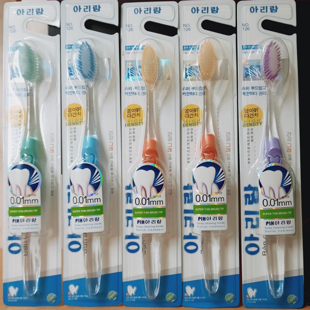 Bàn Chải Đánh Răng ❤️𝑭𝒓𝒆𝒆𝒔𝒉𝒊𝒑❤️ Bàn Chải Đánh Răng Hàn Quốc Siêu Mềm 0,01mm No 126