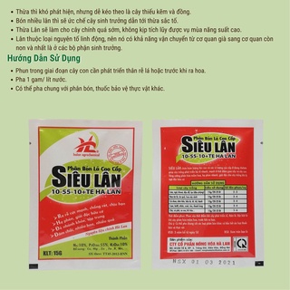 Phân Bón Lá Siêu Lân Đỏ Hà Lan