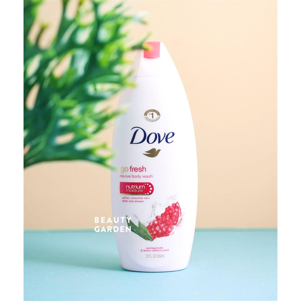 Sữa tắm hương lựu, chanh thảo mộc của Mỹ Dove Go fresh Revive loại 500ml