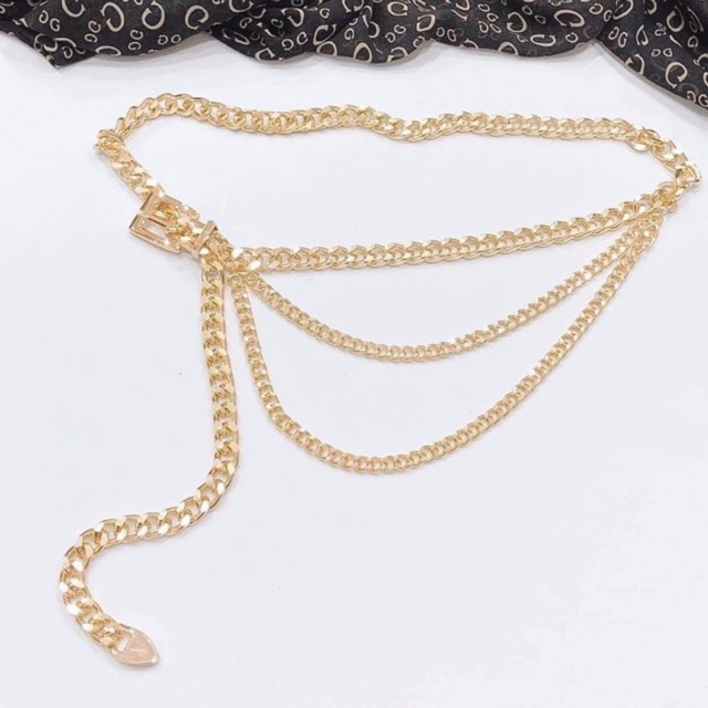 Đai váy belt khoá xích