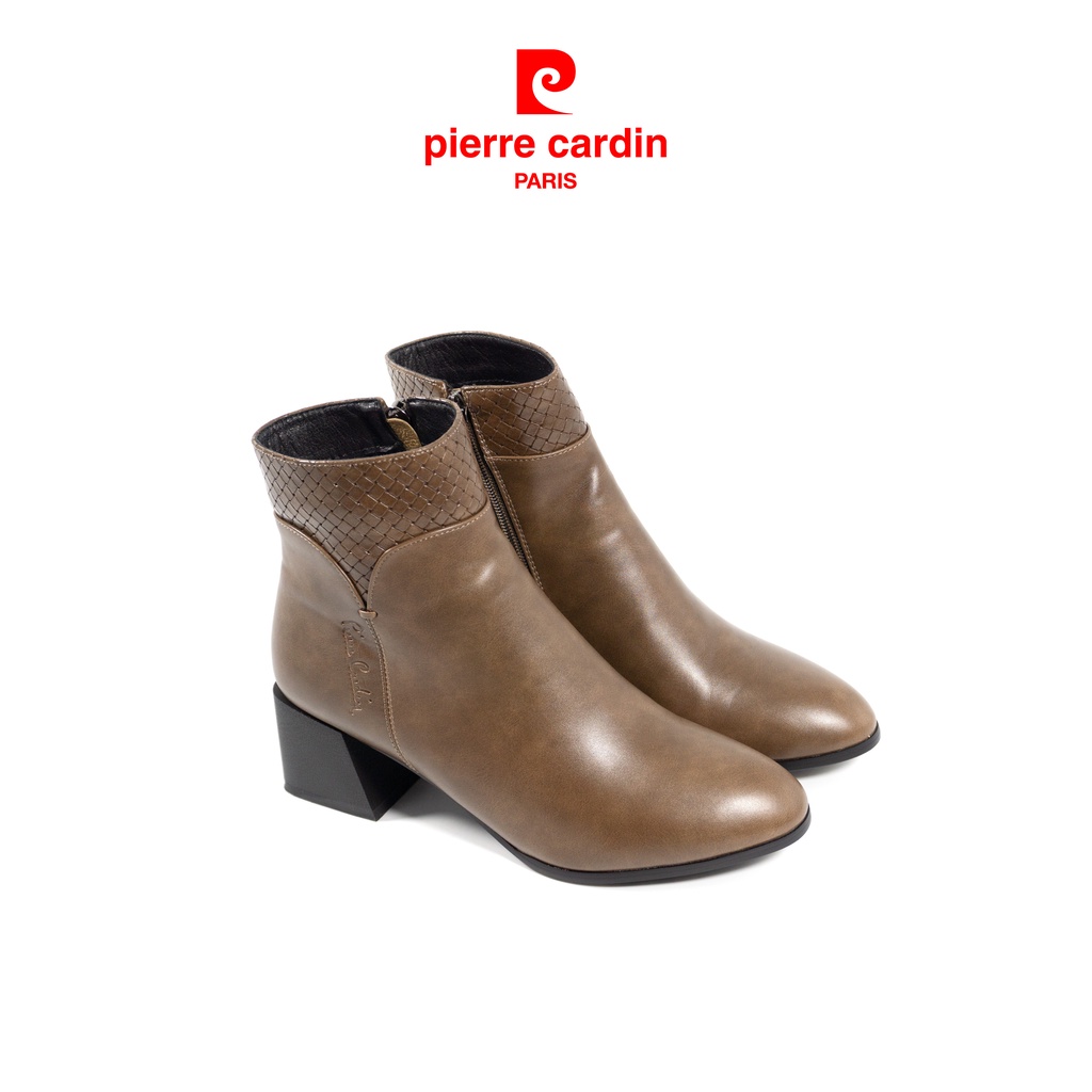 [NEW ARRIVAL] Giày Boots Nữ Windy, Chất liệu Da PU, Khóa cạnh, Độ cao 5cm, Cổ cao 18cm Pierre Cardin - PCWFWSF 157