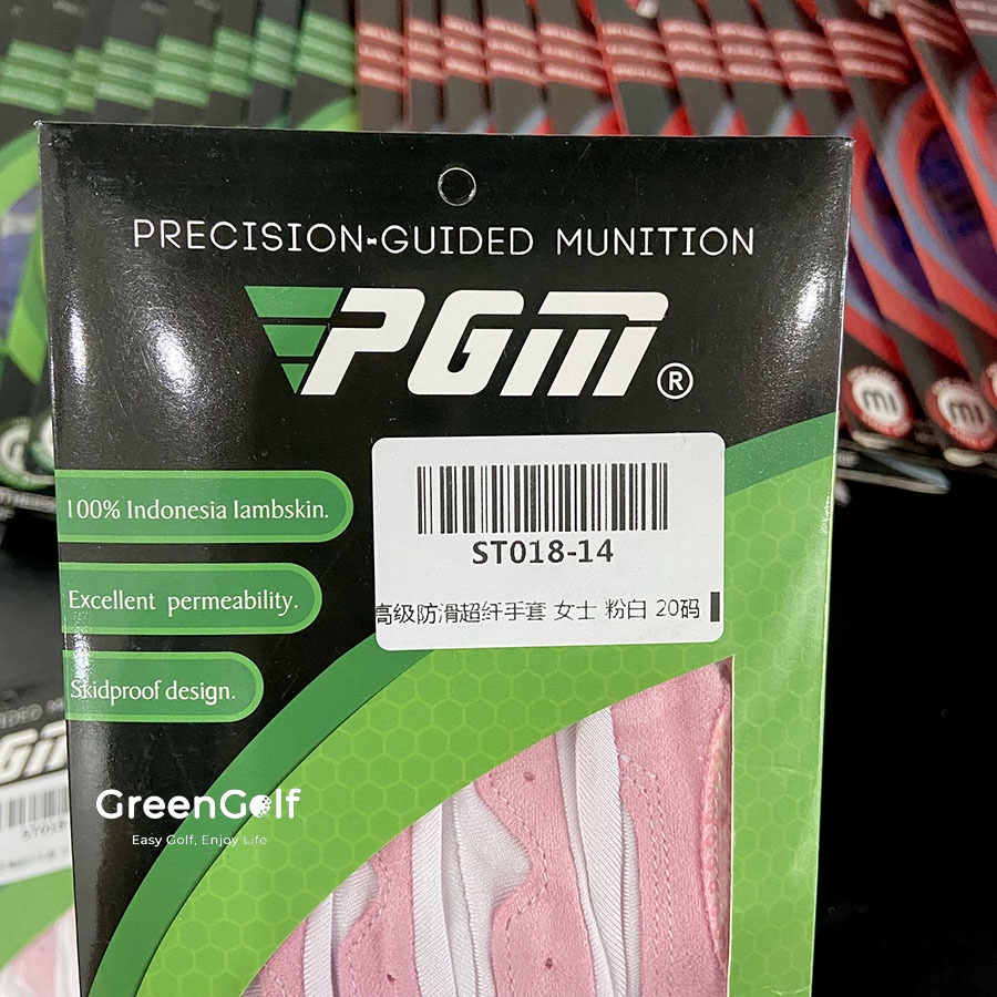 Găng Tay Nữ Chơi Golf PGM ST018/ 100% Da Cừu Non Indonesia/ Chống Trơn Trượt/ Thiết Kế Thoáng Khí