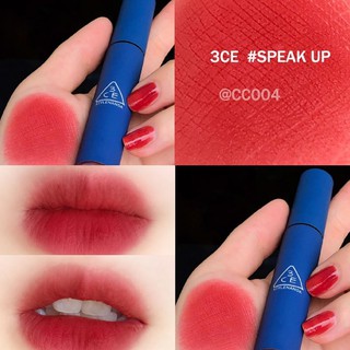 [SON 3CE]_Son 3CE lì vỏ xanh SPEAKUP màu đỏ dất hot trend