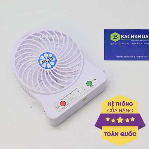 Quạt cầm tay Plo 88 - nhỏ gọn, để trên bàn, pin lâu