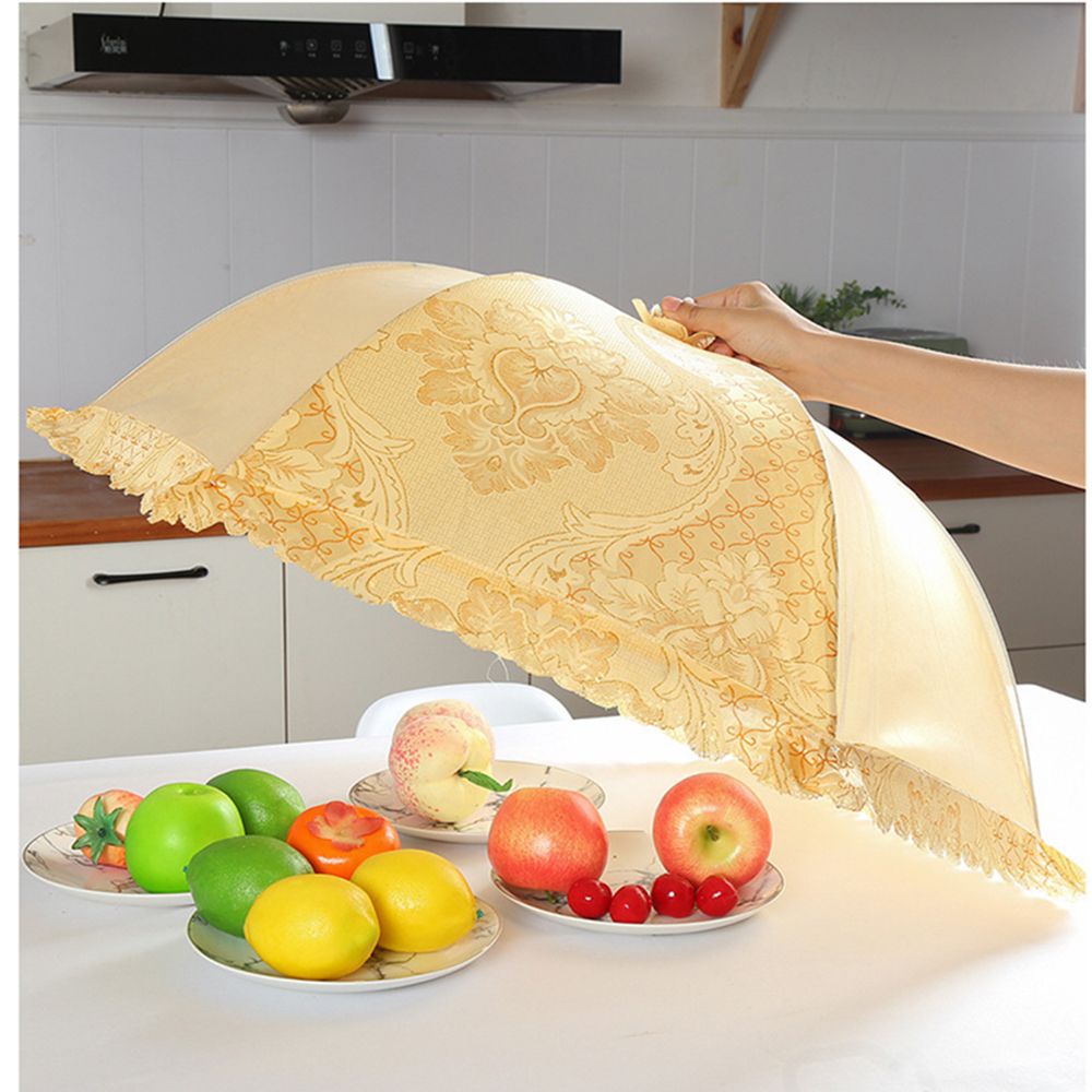 Lồng bàn vải lưới hình chữ nhật gấp gọn tiện dụng