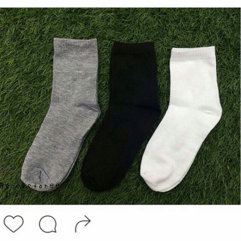 [TonaShoe] Vớ Cổ Cao Unisex Cotton Co Giãn Hút Mồ Hôi, Khử Mùi Vải Loại 1