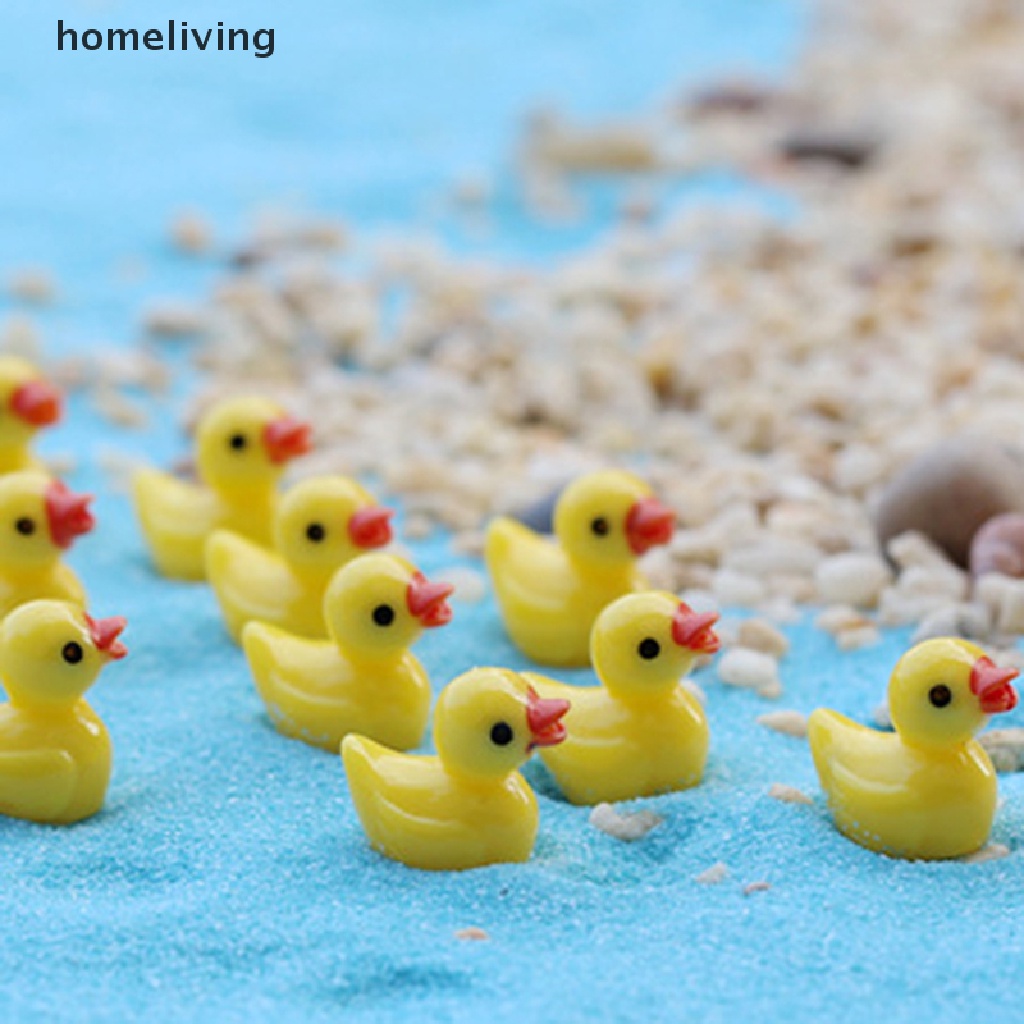 Bộ 6 Tượng Vịt Vàng Dùng Trang Trí Tiểu Cảnh