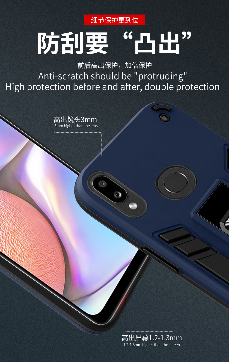 Ốp Điện Thoại Kiểu Giáp Chống Rơi Chống Sốc Kèm Giá Đỡ Cho Xiaomi Redmi Note 7 / Note 7 Pro