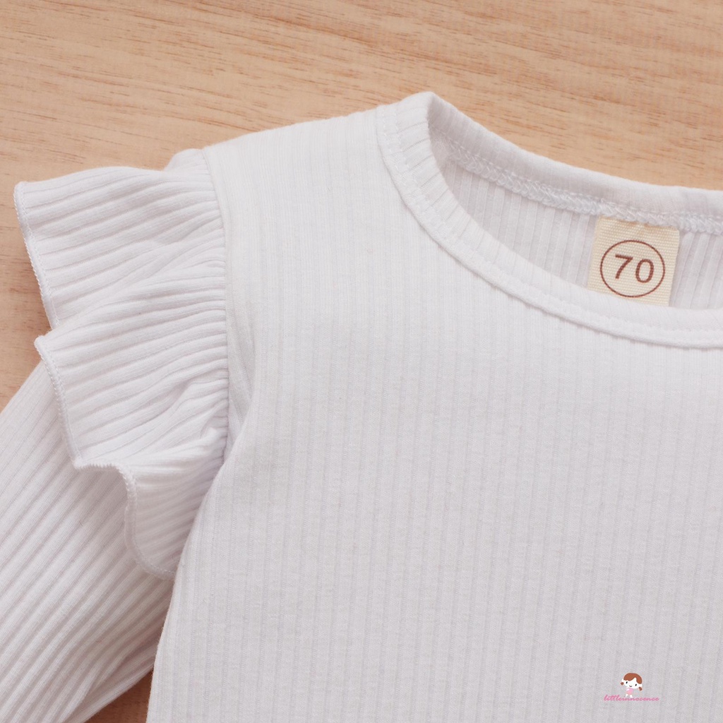 Set đồ giáng sinh gồm áo tay dài màu trơn + quần yếm + băng đô dành cho bé gái sơ sinh 7 tuổi