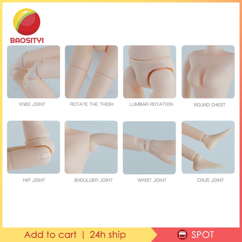 [Baosity1] Búp Bê Khớp Nối Linh Hoạt BJD 30cm
