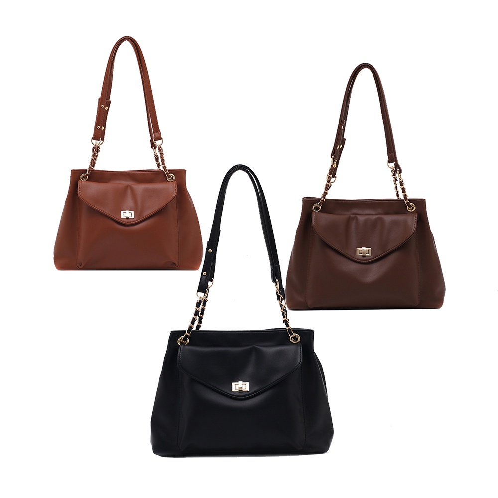 Túi xách nữ kẹp nách đeo chéo dây xích đẹp thời trang giá rẻ sang trọng cao cấp vintage da mềm size to công sở