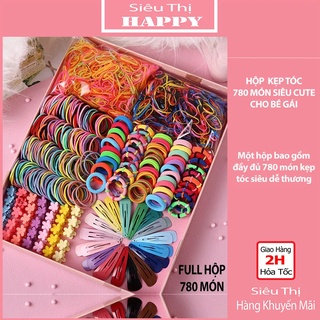 Set 780 món cột tóc cho bé gái