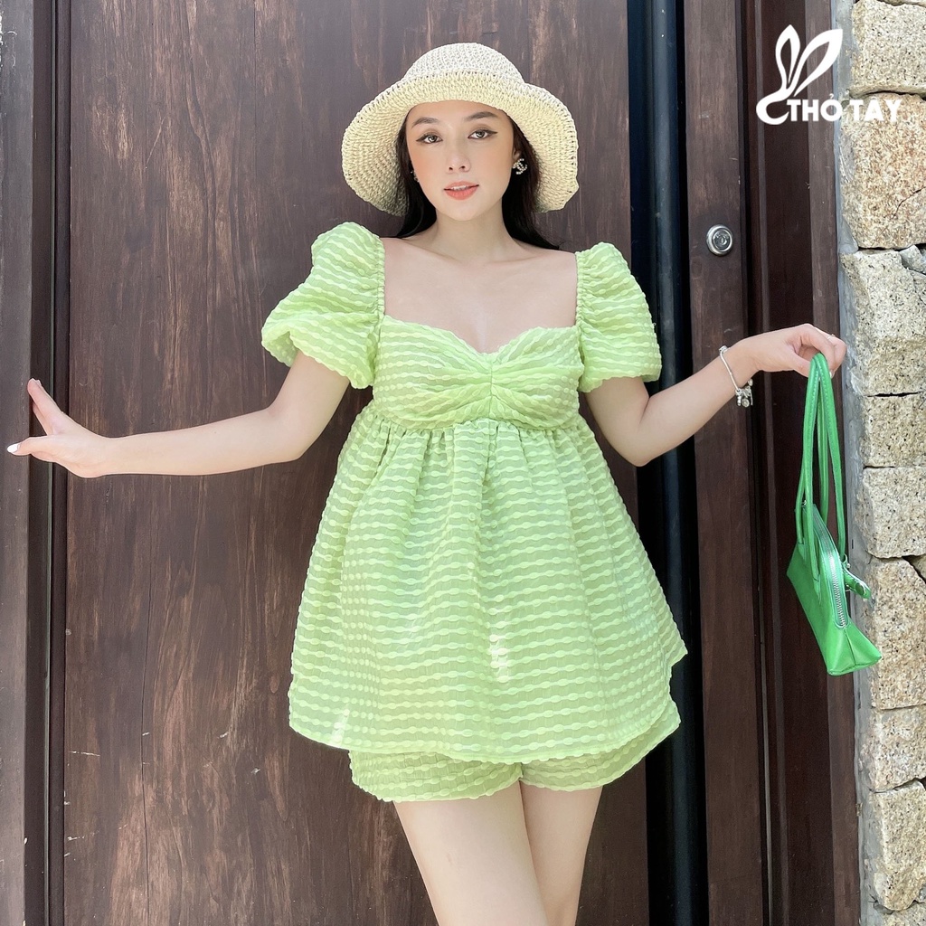 Set bộ babydoll 4 màu THỎ TÂY S439X294