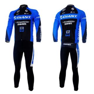 Set áo tay dài và quần chạy xe đạp đường dài Giant