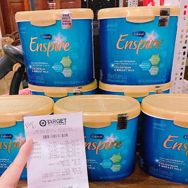 Sữa Enspire nội địa đủ Bill