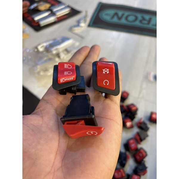 Nút Pasing đỏ - Nút đề đỏ - Nút idingstop đỏ