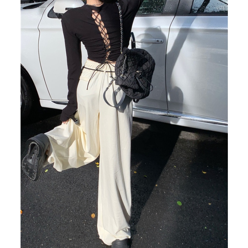 Áo Thun Tay Dài Dáng Ôm Kẻ Sọc Ngang Quyến Rũ Trẻ Trung Cho Bạn Gái