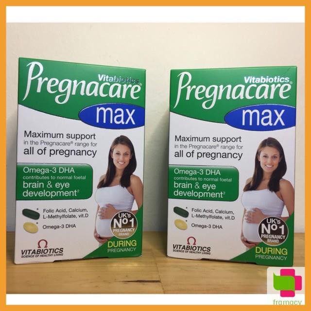 [100% Hiệu Quả] Vitamin tổng hợp Bà Bầu Pregnacare Max  giúp bầu khỏe, không thiếu máu, đỡ nghén