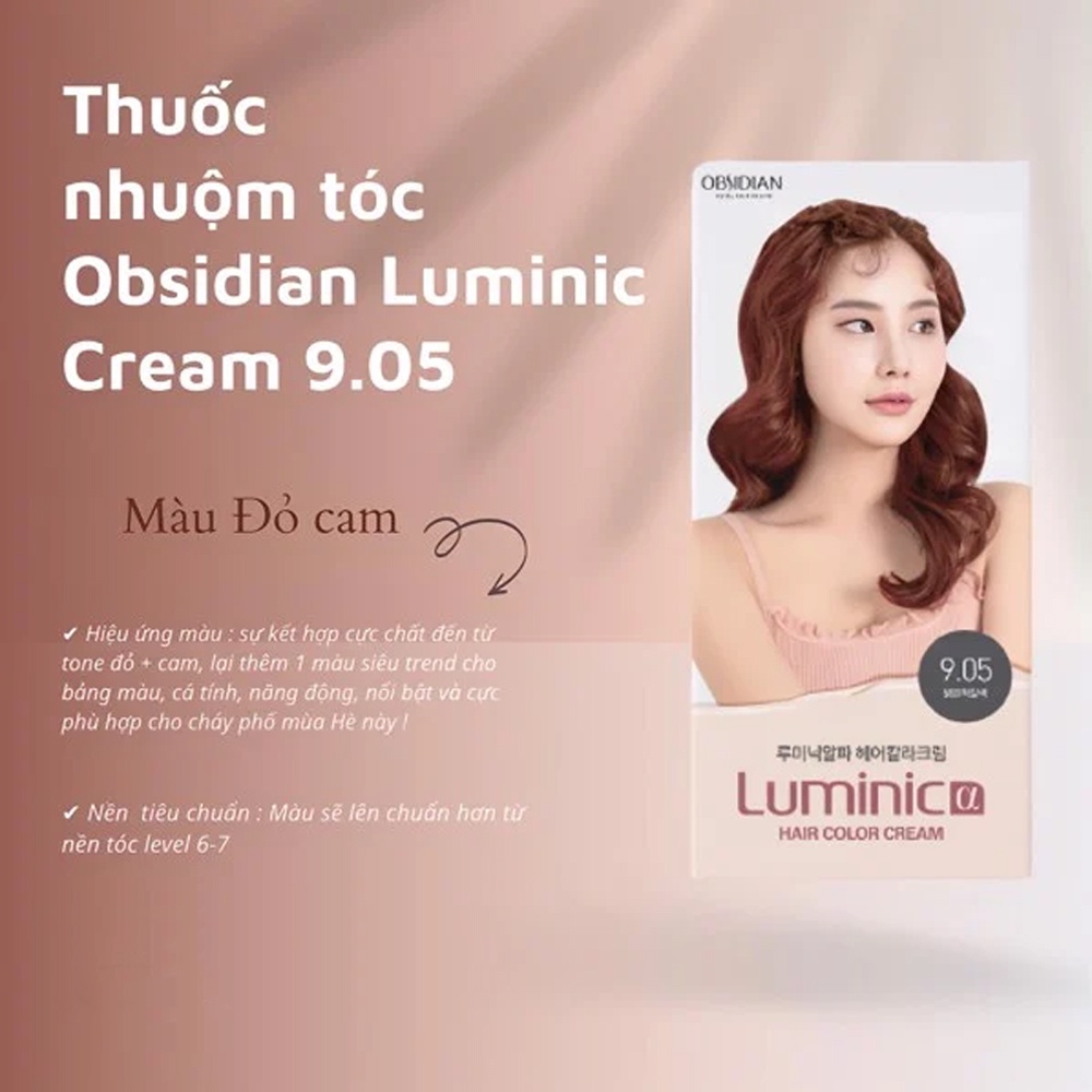 Thuốc nhuộm tóc Hàn Quốc Obsidian Luminic hair color cream NPP Tido88