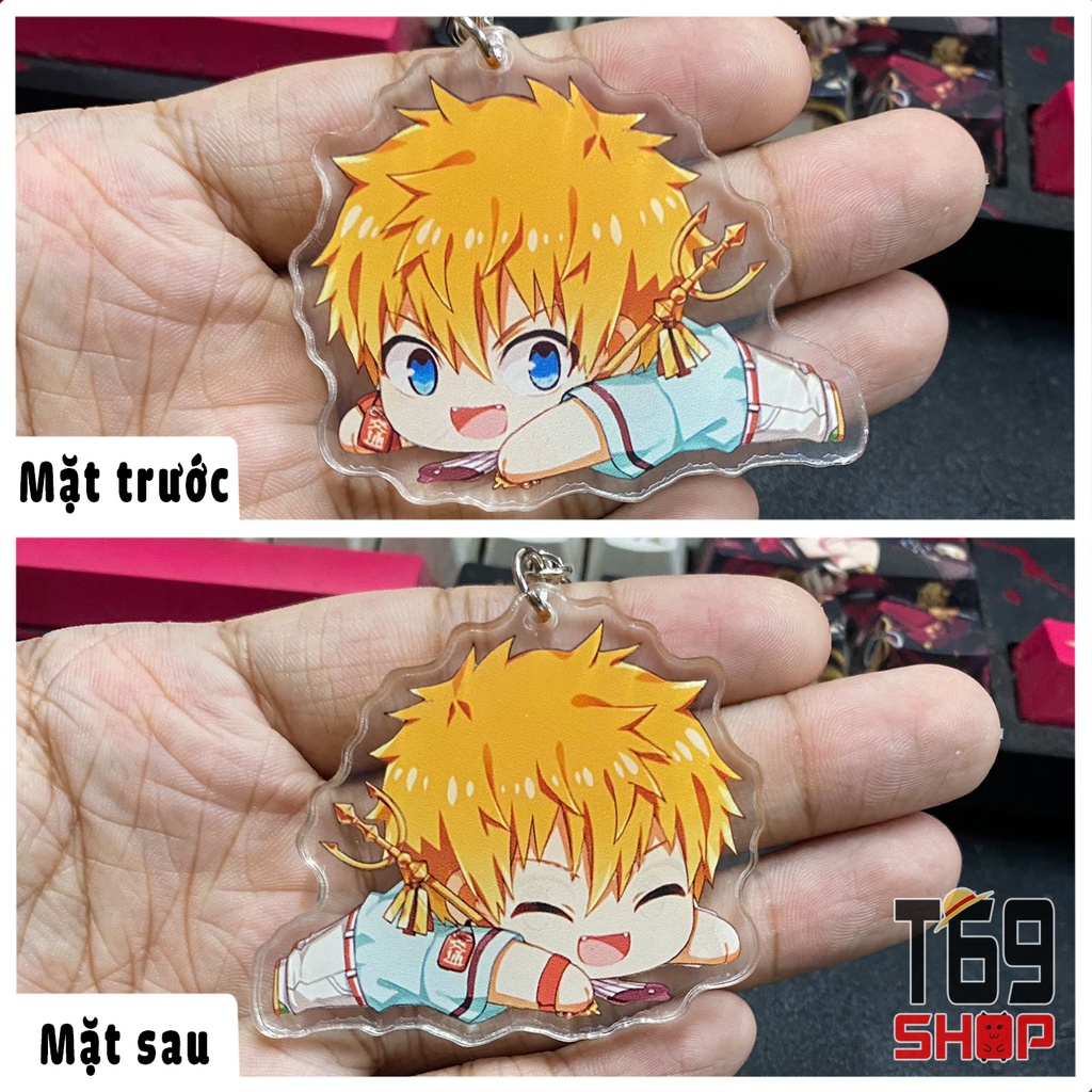 Móc khóa mica anime Jibaku Shounen Hanako-kun - Mẫu 2 (Loại cao cấp - Hình in ép giữa 2 mặt mica)