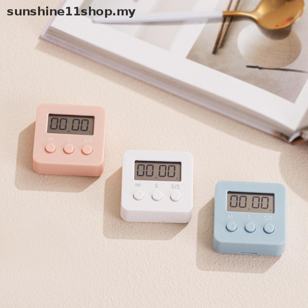 Đồng hồ báo thức điện tử mini màn hình LCD 3 màu đa năng cho nhà bếp [sunshine11shop]