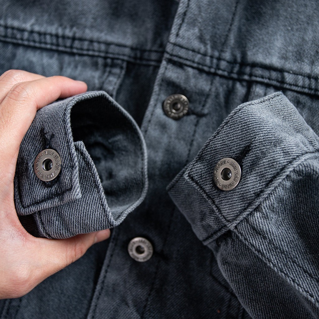 áo khoác jeans nam cưc đẹp- áo khoác demin basic dễ mặc - màu sắc thời trang [hình thật]