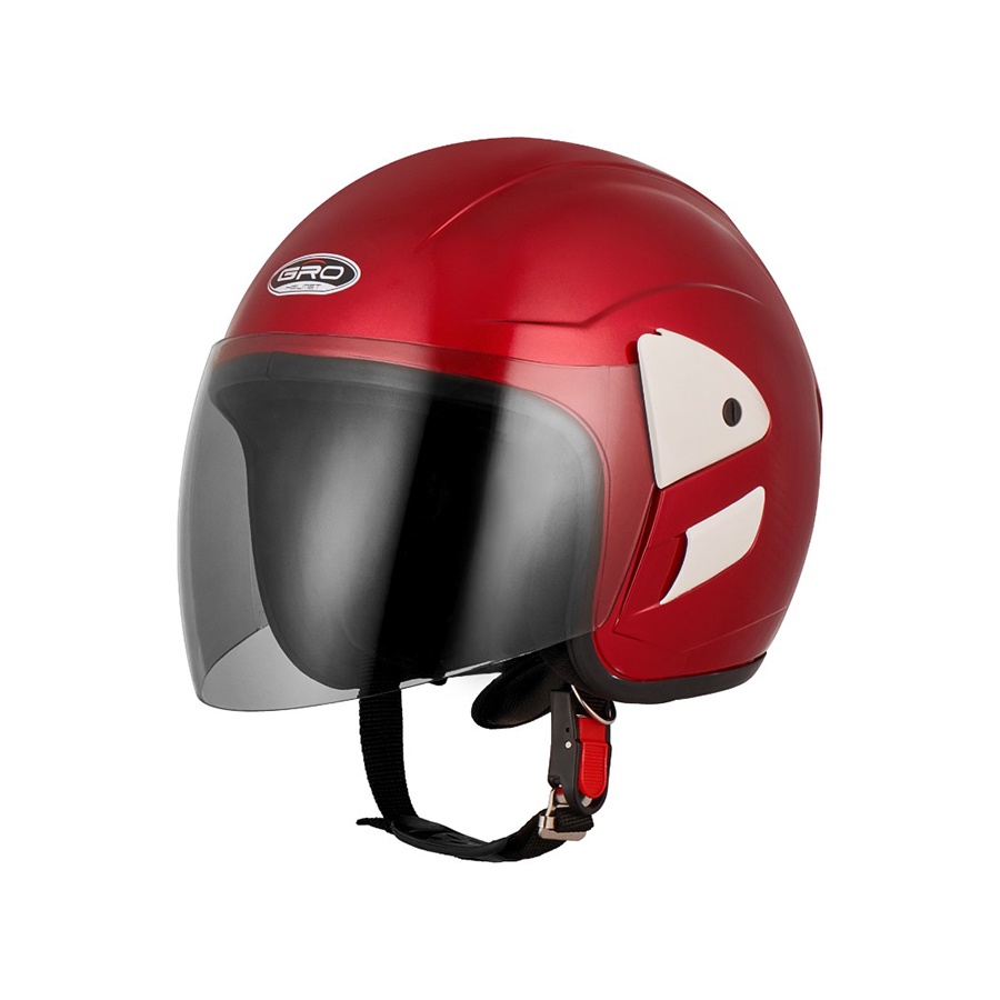 Mũ bảo hiểm 3/4 đầu GRO HELMET v0 chính hãng, có kính dài che mặt bảo hành 12 tháng