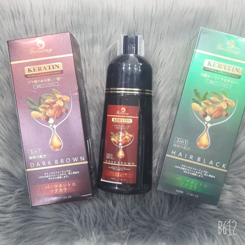 Dầu gội phủ bạc đen,nâu Keratin