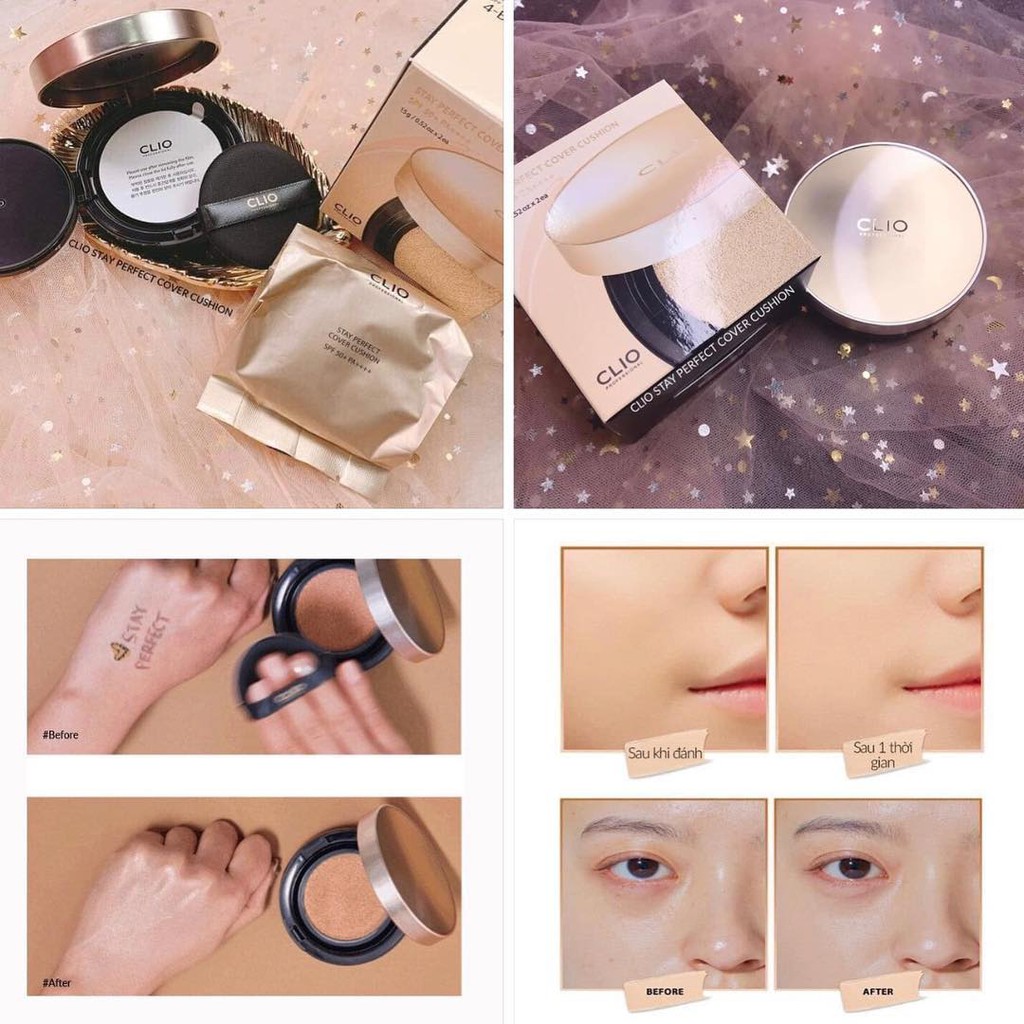 Phấn nước Clio Stay Perfect Cover Cushion | BigBuy360 - bigbuy360.vn