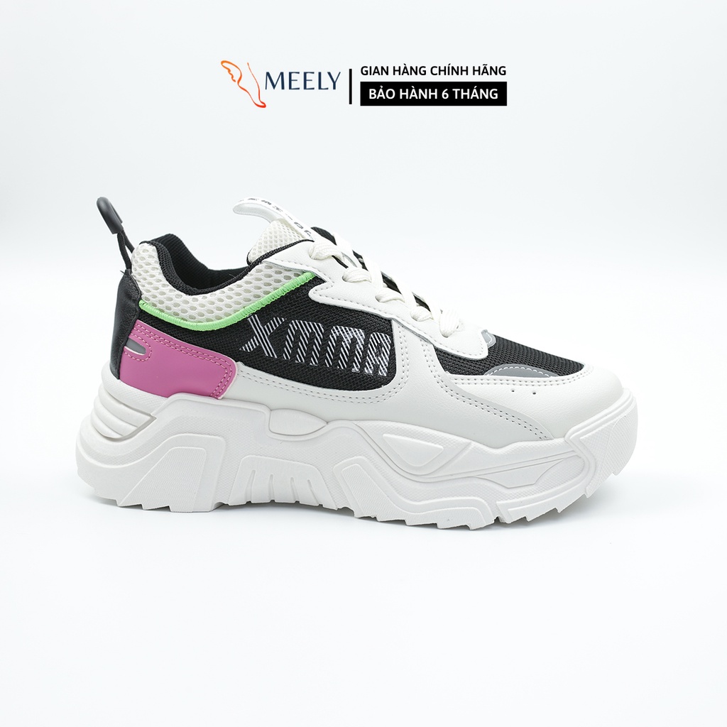Giày Thể Thao Nữ Độn Đế MEELY Sneaker Ulzzang Nâng Đế Cá Tính - XMA65
