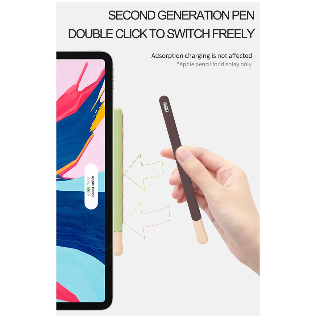 Vỏ silicon bảo vệ bút cảm ứng Apple 1st generation/2 st generation tiện dụng | BigBuy360 - bigbuy360.vn