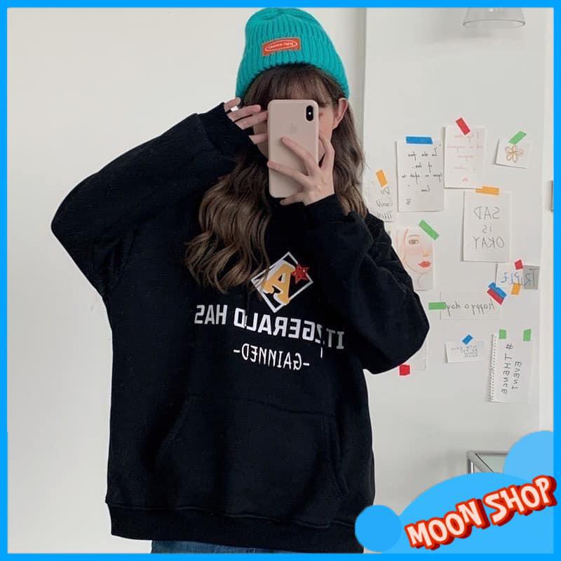 Áo Hoodie Nữ From Rộng Chất Nỉ Cotton Chữ A Unisex, Áo Hôdie Nữ 2 Màu Sắc | BigBuy360 - bigbuy360.vn