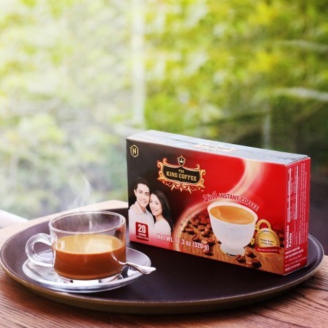 Cà Phê Hòa Tan 3IN1 KING COFFEE - Hộp 20 gói x 16g - Từ hạt café Arabica và Robusta