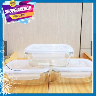 Set 3 hộp thủy tinh Lock & Lock 420ml