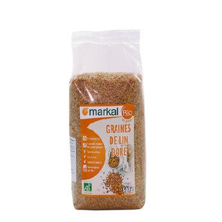Hạt lanh vàng hữu cơ Markal 500g