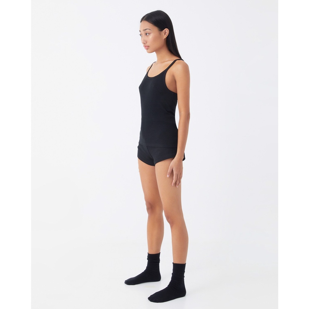 TheBlueTshirt - Áo Ba Lỗ Nữ Màu Đen - Real Tank - Black