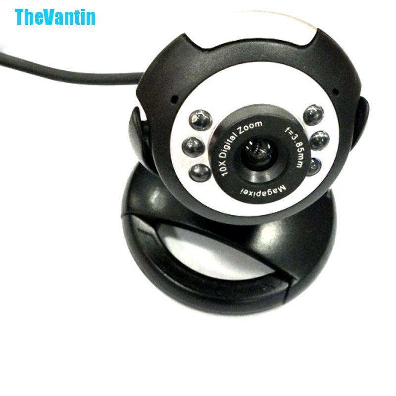 Webcam 6 Đèn Led Hd Usb 2.0 50.0m Kèm Mic Cho Máy Tính | BigBuy360 - bigbuy360.vn