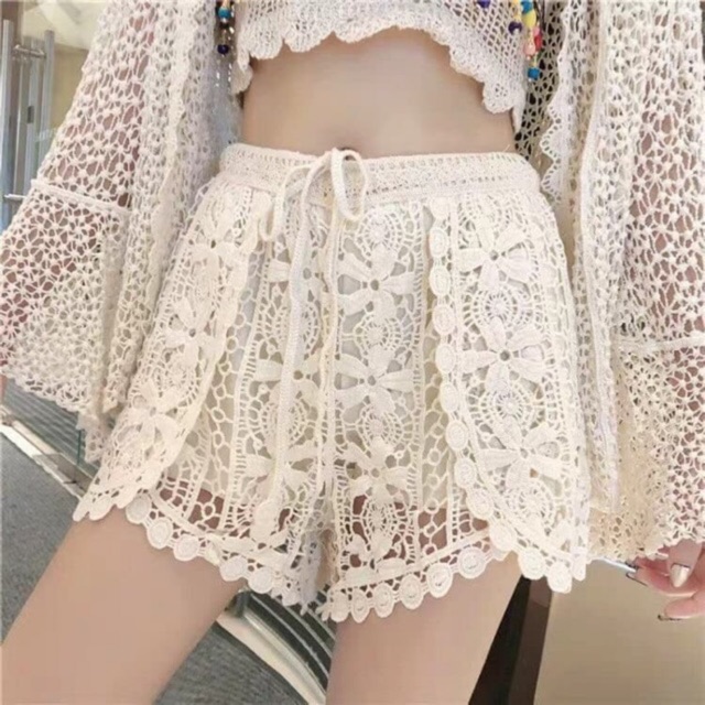 Quần ren kiểu vạt xẻ sexy