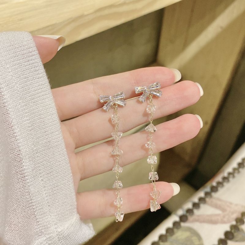 khuyên tai nữ bạc S925 - Hoa tại bạc nữ S925 đính đá lấp lánh dễ thương sang chảnh ZAZA BT0016