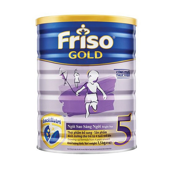 Sữa bột Friso Gold 5 1,5kg (từ 4 tuổi trở lên) date 2021